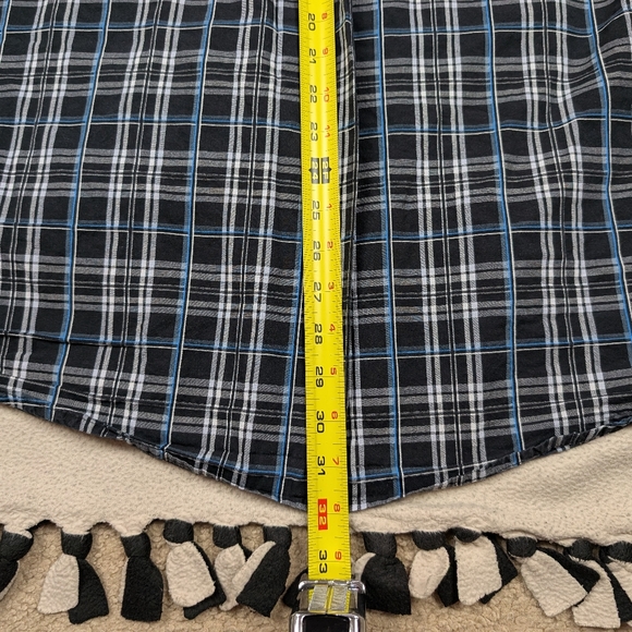 Wrangler George Strait Short Sleeve Button Up Shirt Men's XL Black/Blue/Grey - Picture 14 of 14